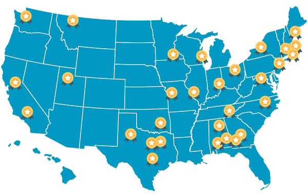 2018 HG Grant Winner Map